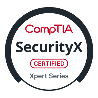 CompTIA SecurityX certification badge